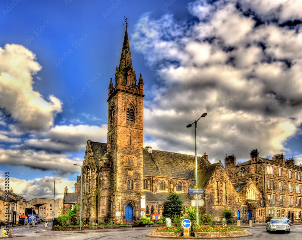 Fototapeta premium A church in Leith district of Edinburgh - Scotland