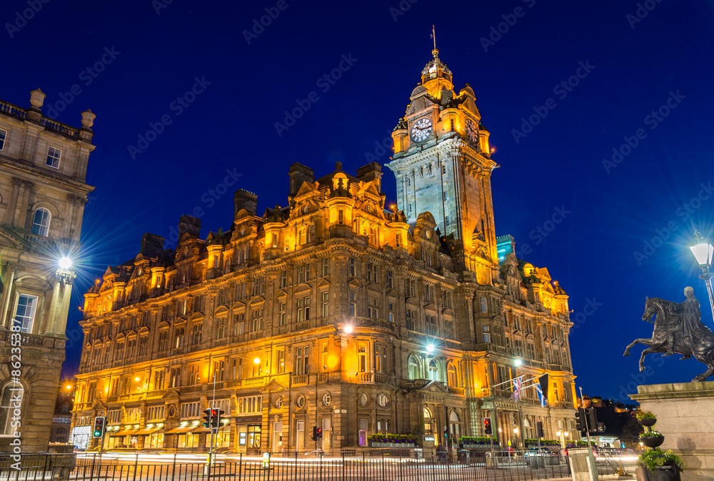 The Balmoral Hotel, a historic building in Edinburgh - Scotland