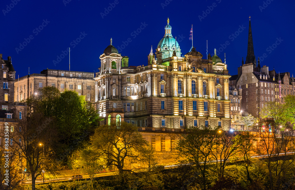 Bank of Scotland building in Edinburgh
