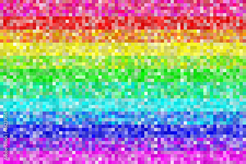 Pixel Rainbow Pattern Background. EPS8 Vector