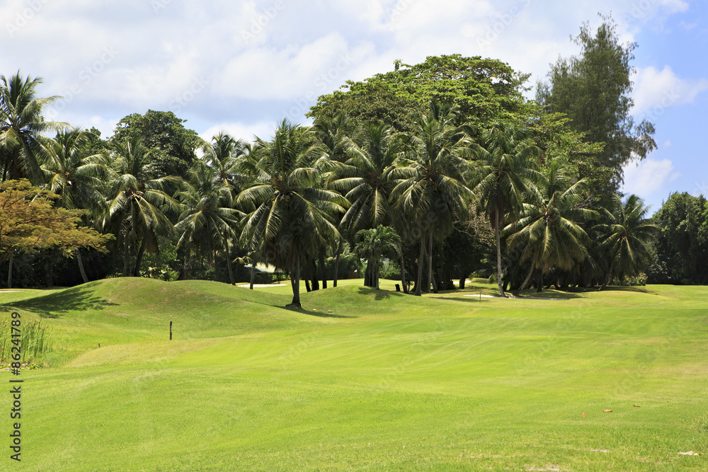 Beautiful golf course at the Constance Lemuria Resort.