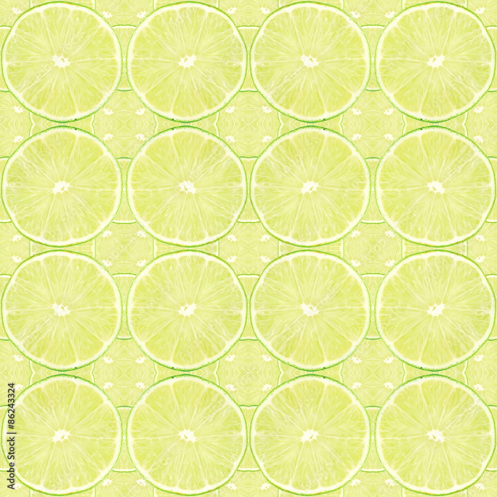 lemon lime fruit slice as background