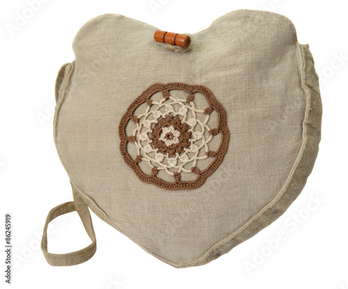 Fototapeta Naklejka Na Ścianę i Meble -  Handmade flax handbag