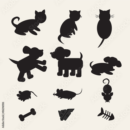 Silhouette Mix animals photo