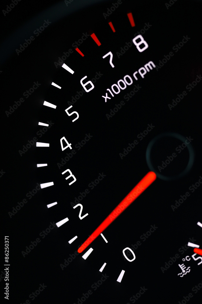 car dashboard speedometer tachometer macro car dashboard speedometer tachometer macro