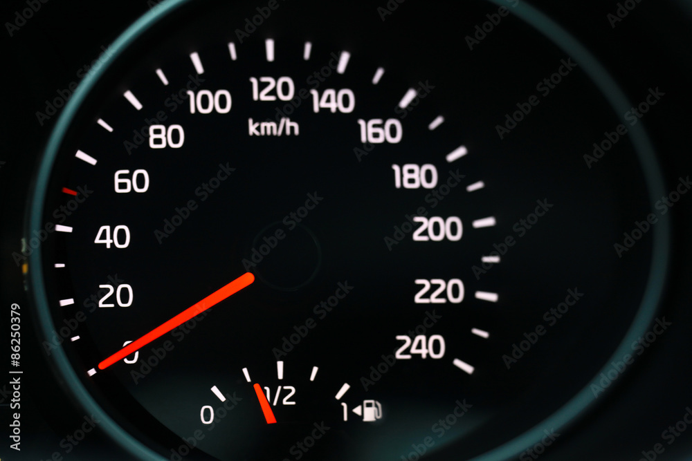 car dashboard speedometer tachometer macro car dashboard speedometer tachometer macro