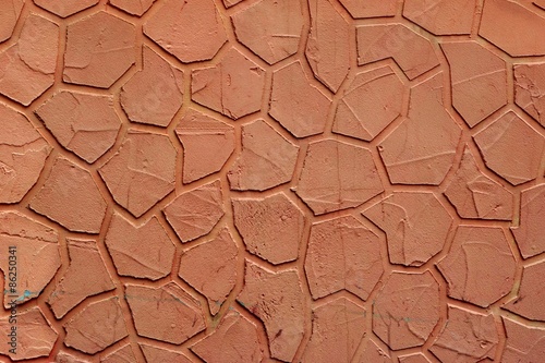 Decorative Plaster Red Wall Background