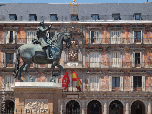 Plaza Major in Madrid, Spain.
