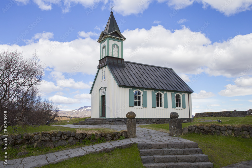 Fototapeta premium Thingvellir Church