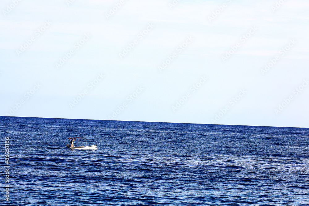 Obraz premium surf rock water wave texture