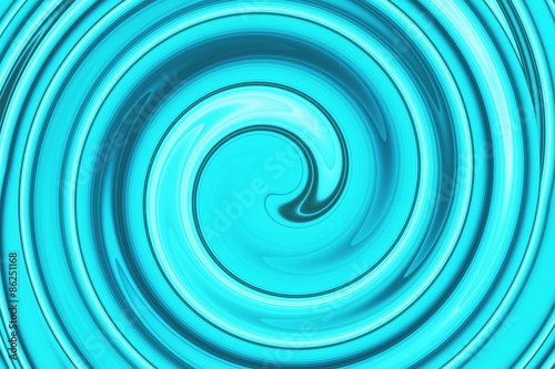 abstract spiral bright blue