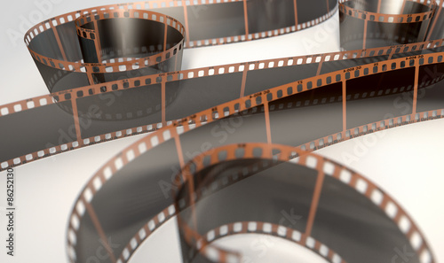 Obraz na płótnie Film Strip Curled w salonie