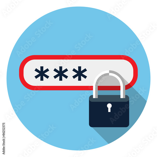 Password protected icon