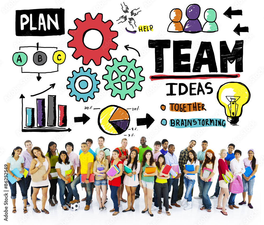Teamwork Team Collaboration Connection Togetherness Concept