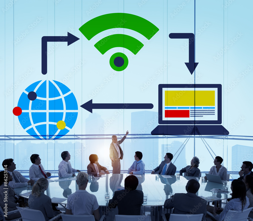 Social Network Technology Internet Connection Concept Social Network Technology Internet Connection Concept