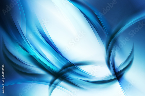 Chaos Blue Light Abstract Waves Background