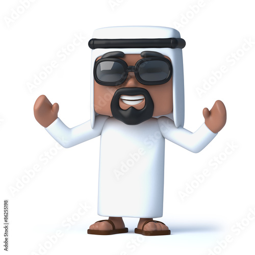 Fényképezés 3d Arab cheers