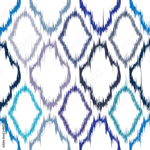 Ikat seamless pattern design