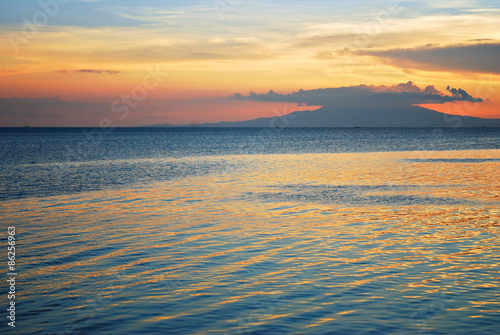 Beautiful Tropical Seaside Sunset