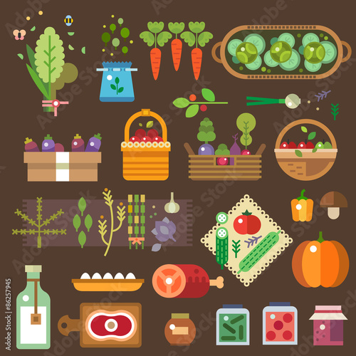 Farmer's shop. Fresh vegetables from the garden