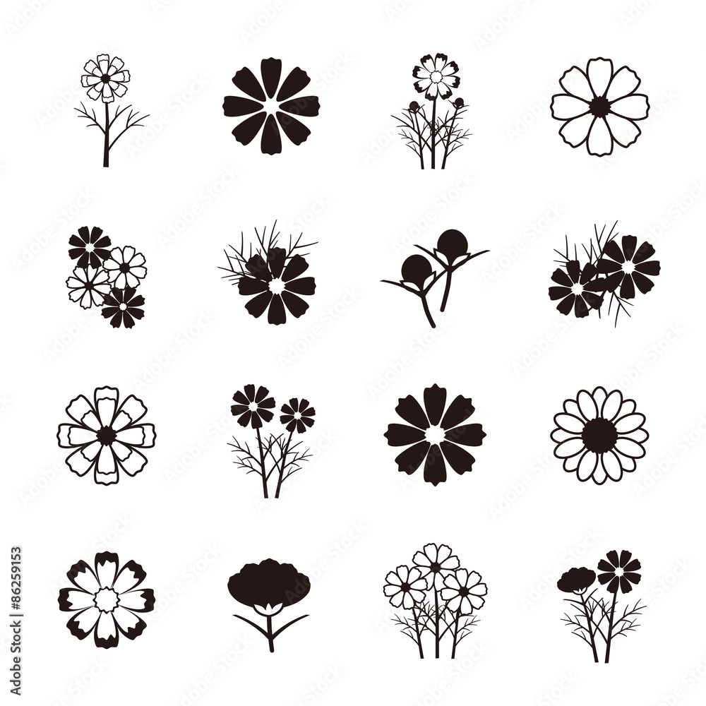コスモス アイコン Stock Vector Adobe Stock
