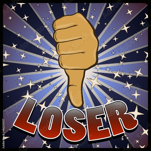 Loser concept icon