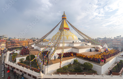 Samolepka Boudhanath stupa kathmandu nepal