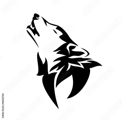 howling wolf design
