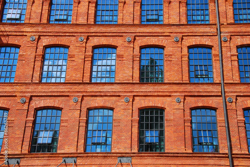 old brick factory building in Lodz
