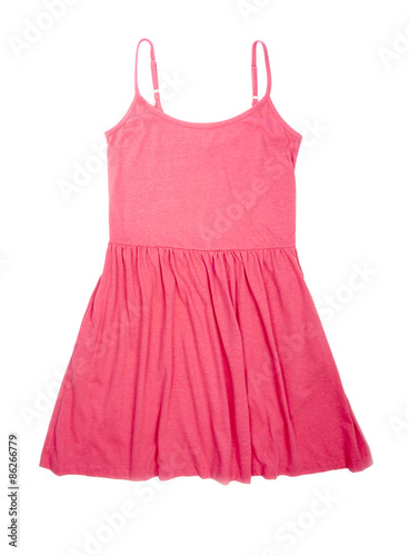 Pretty Pink Sundress Isolated on White