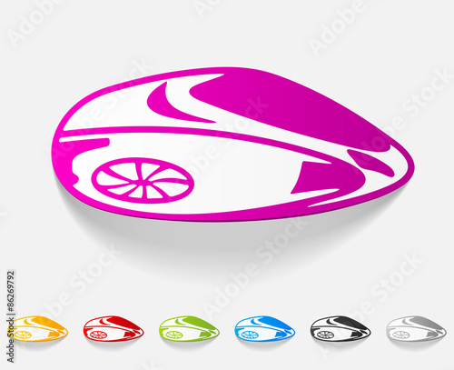 realistic design element. flying car