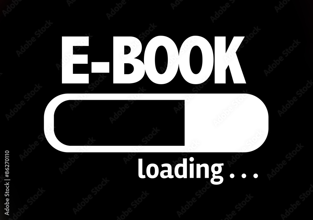 Progress Bar Loading with the text: E-Book Progress Bar Loading with the text: E-Book