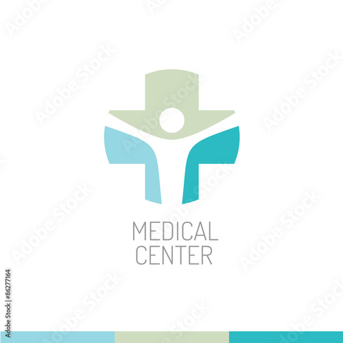 Medical center logo template