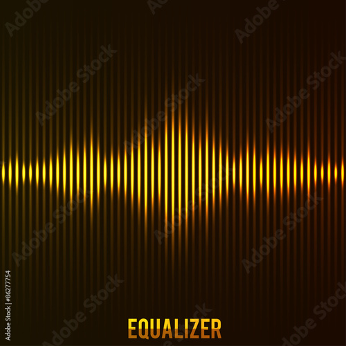 vector illustration of illustartion of digital equalizer