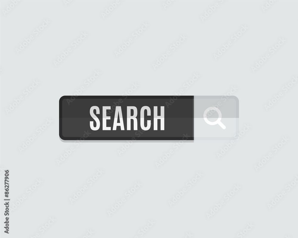 Search web button flat design. Template for website Search web button flat design. Template for website