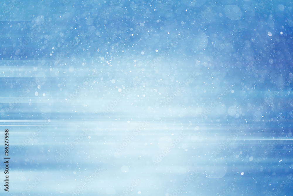 Fototapeta premium blue bokeh background blur motion