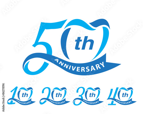 anniversary dental logo 10-50