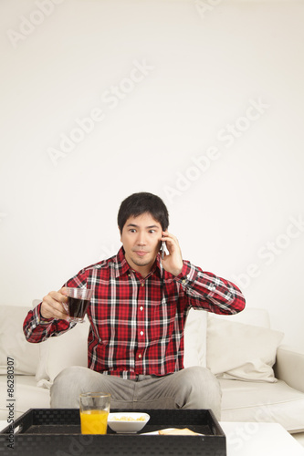 Man talking by phone and angry © implementarfilms