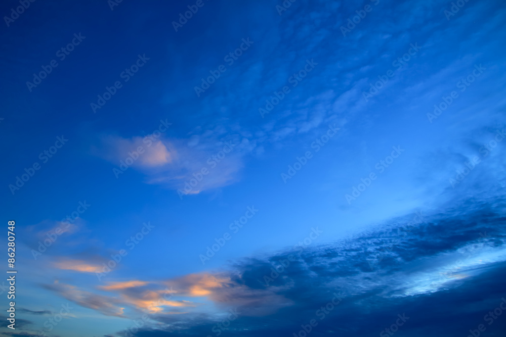 clouds on sky in the evening clouds on sky in the evening