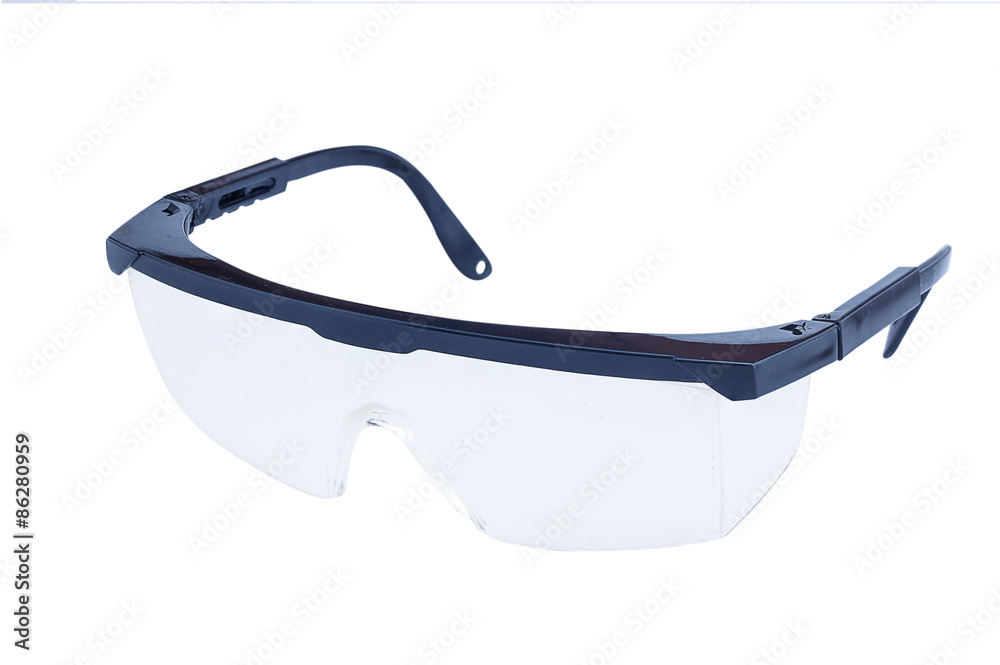 Safety glasses isolated on a white background. Safety glasses isolated on a white background.