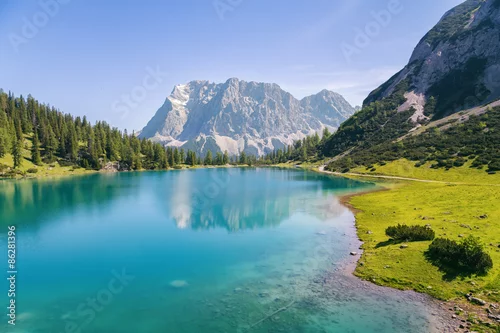 Obraz Seebensee z widokiem na Zugspitze