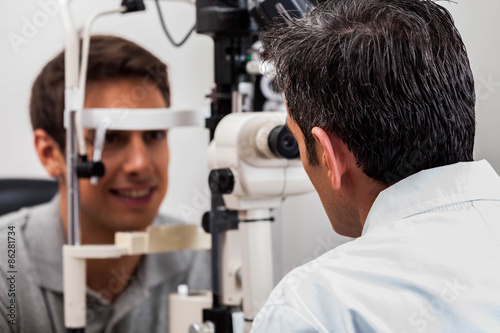 Doctor examining patient