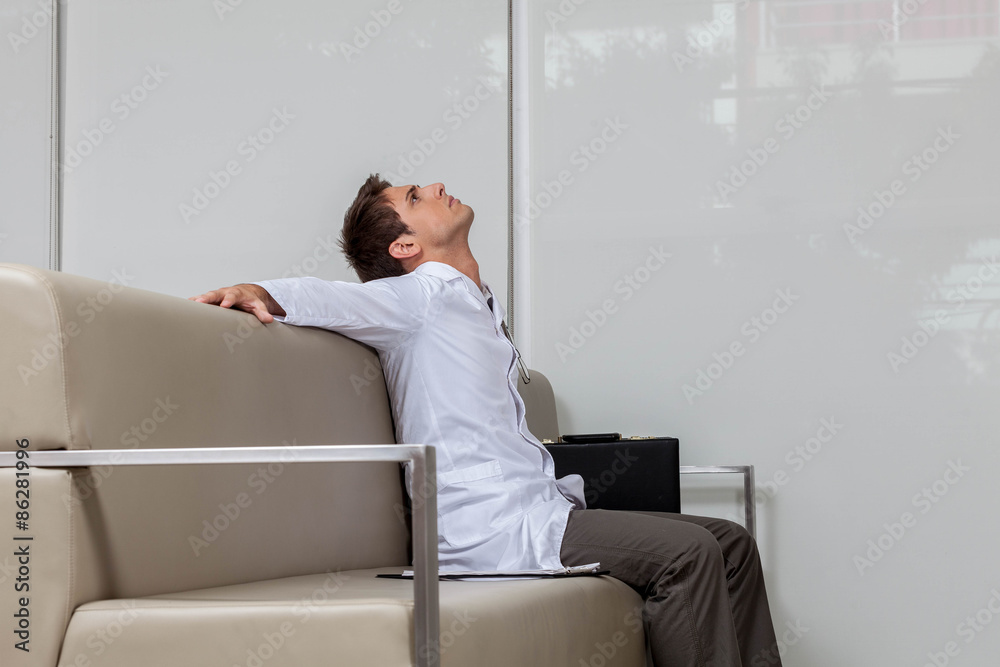 Ophthalmologist resting Ophthalmologist resting