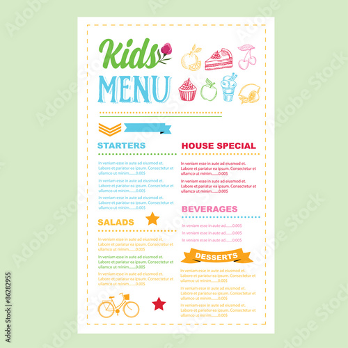 Restaurant cafe menu, template design. Food flyer.