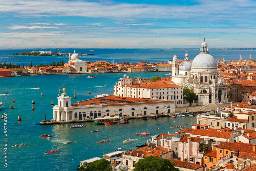 Fototapeta premium Widok z Campanile di San Marco do Wenecji, Włochy