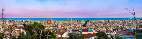 Photography Panoramic view of Barcelona