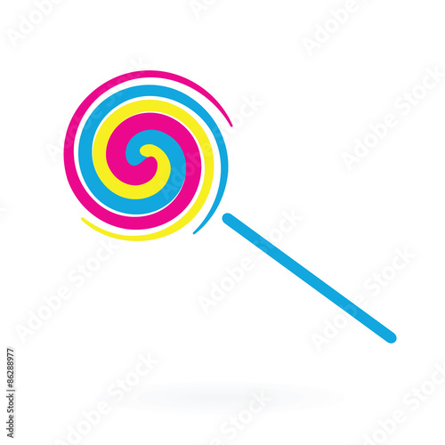 lollipop icon flat design