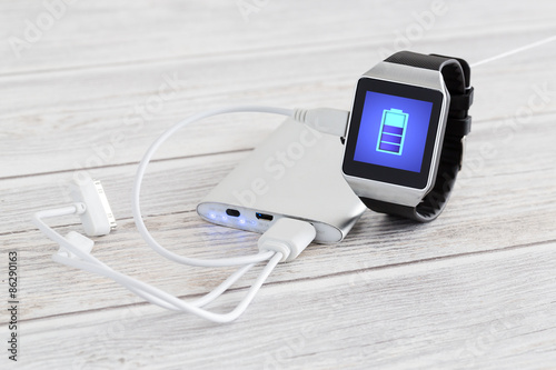 Charging of smart watch. photo