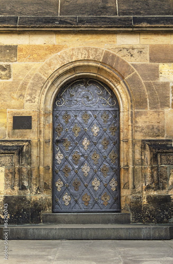 Old church or castle door