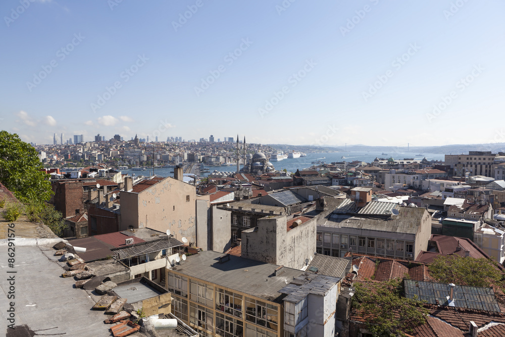 Вид с крыш Валиде Хан. Стамбул. Турция.
